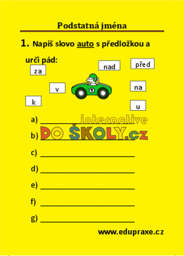 Podstatná jména