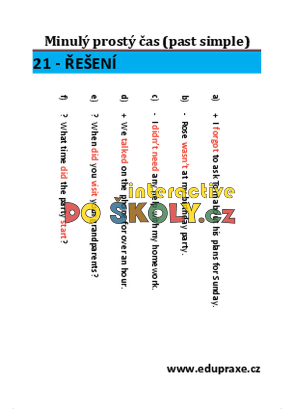 Minulý prostý čas