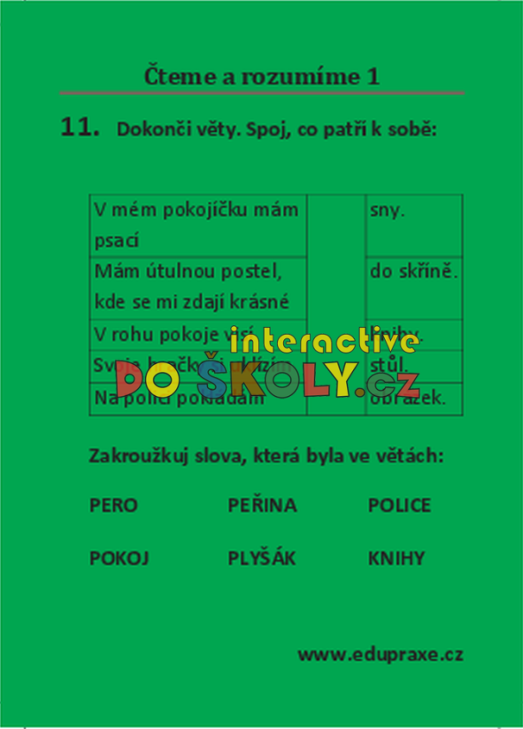 Čteme a rozumíme I (pro 1. + 2. ročník)