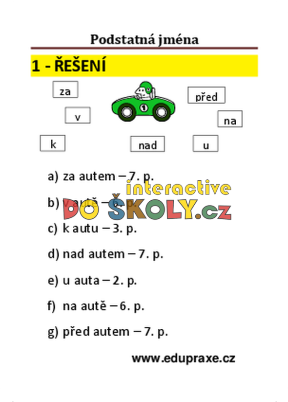 Podstatná jména