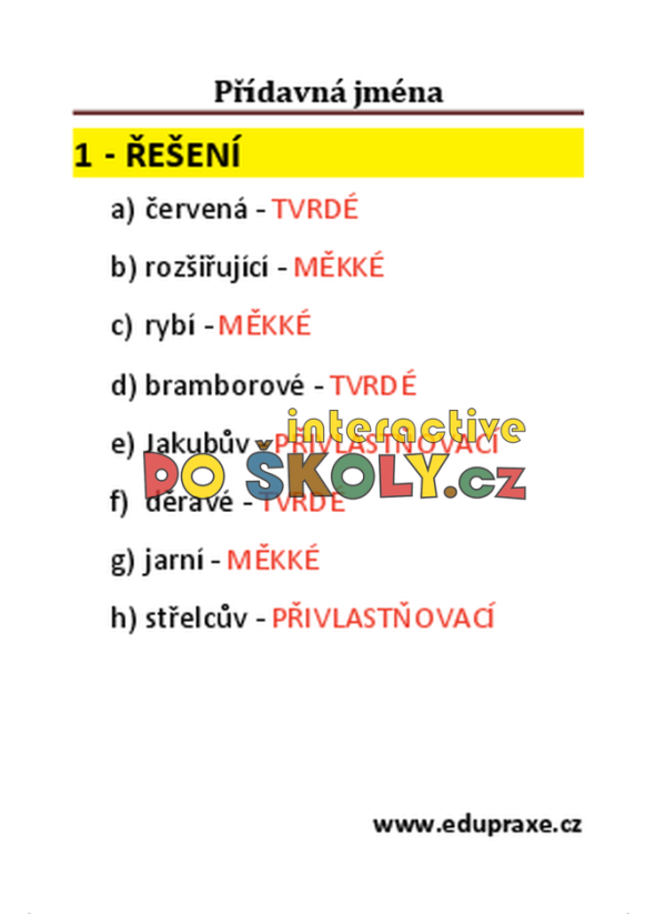 Přídavná jména