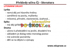 Přehledy do českého jazyka - literatura