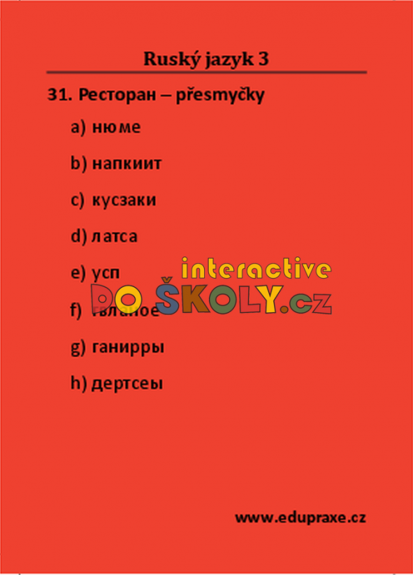 Ruský jazyk 3