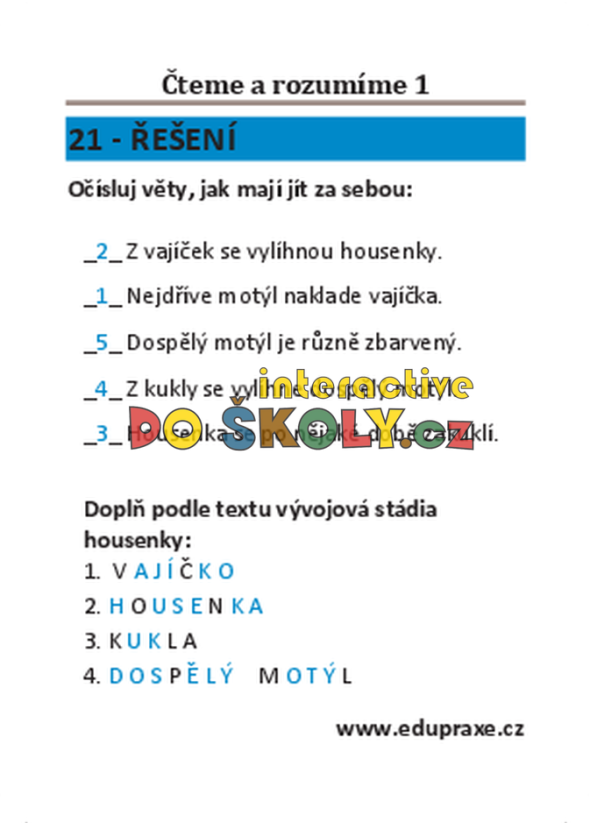 Čteme a rozumíme I (pro 1. + 2. ročník)