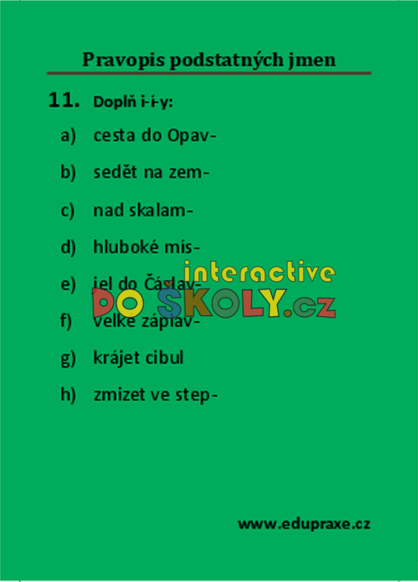 Pravopis podstatných jmen