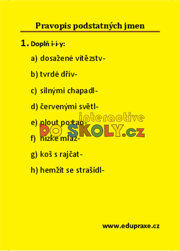 Pravopis podstatných jmen