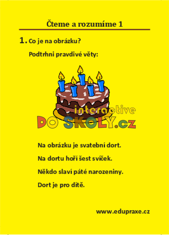 Čteme a rozumíme II (pro 1. + 2. ročník)