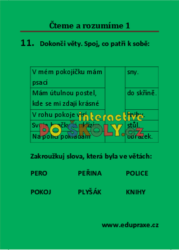 Čteme a rozumíme II (pro 1. + 2. ročník)