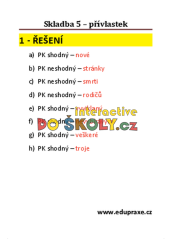 Skladba 5 – přívlastek