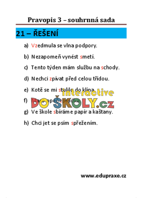 Pravopis 3 – souhrnná sada