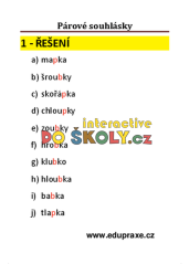 Párové souhlásky