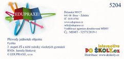 Převody jednotek objemu