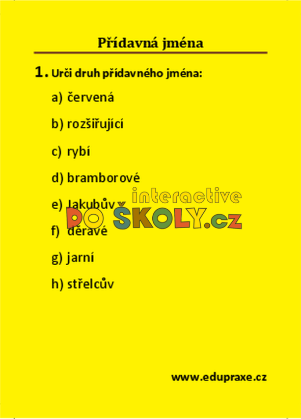 Přídavná jména