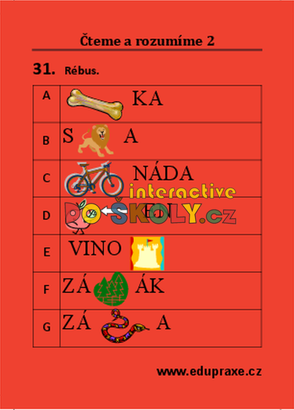 Čteme a rozumíme II (pro 1. + 2. ročník)