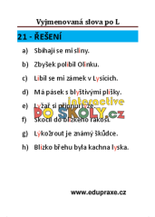 Vyjmenovaná slova po „L“