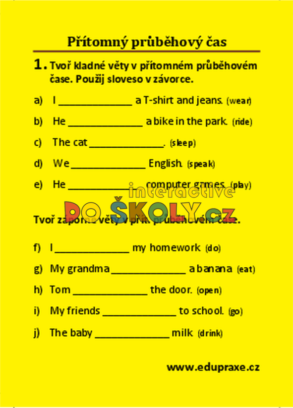 Přítomný průběhový čas