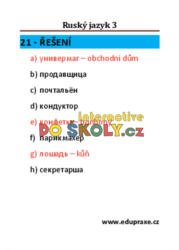 Ruský jazyk 3