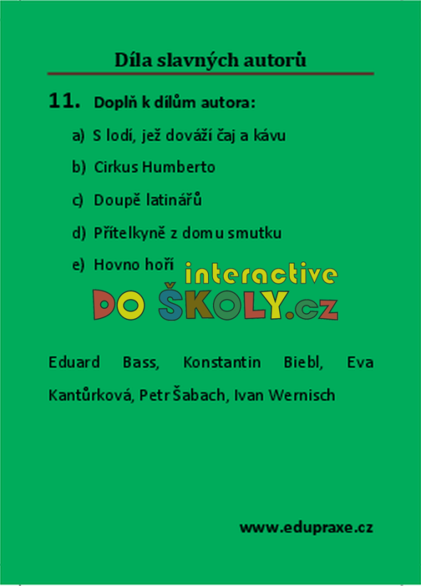 Díla slavných autorů
